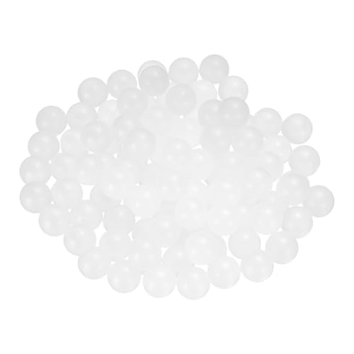 uxcell 100pcs PP Plastic Bearing Balls 3/8" Solid Plastic Balls, G2 Precision Bearing Ball Frosted Surface, White