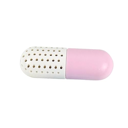 Healeved 1 Pc Desodorizante Desecante En Forma De Cápsula Bolas Purificadoras De Aire Bolsa De Secador De Botas Purificador De Aire Casero Cápsula Desecante Desodorante Rosa