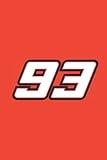  93 Marc Márquez Notebook Type 1 (Red): 6\" x 9\" 120 Pages Notebook Journal for people ,Lecture ,Note