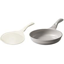 Redchef Nonstick Frying Pan Skillet,Ceramic Frying Pan, Egg & Omelet Pans, Non Toxic, Kitchen Healthy Cookware, PFAS & PTFE & PFOA Free,Induction Compatible, Gray, 9.5" Crepe Pan Nonstick