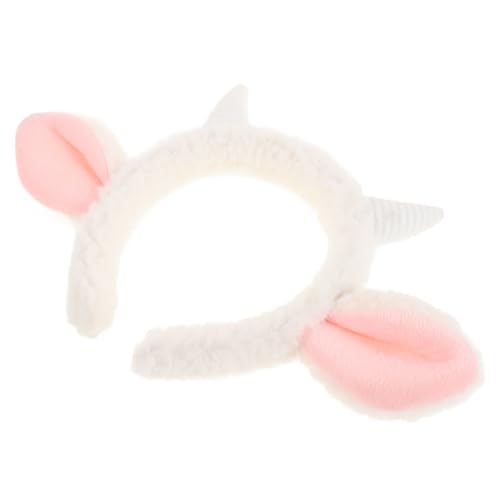 OATIPHO Diadema para Cosplay y Bodas Ajuste Seguro Orejas de Oveja de Felpa en Color, Agradable y Cómoda Accesorio Adorable y Elegante el Cabello