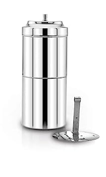 1952 Coffee Steel Filter - South Indian Coffee Filter, Drip Style Decoction Liquid Maker (Makes Up to 4 Cups)