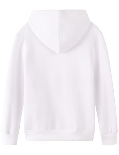 Image of Spring&Gege Youth Solid Fleece Hoodies Soft Full Zip Hooded Sweatshirts for Children (3-12 Years)