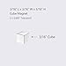 AplysiaTech Strong Mini Neodymium Magnet N35, 3/16 Inch Small Cube Magnets - 125Pack, Powerful Rare Earth Square Magnets, 0.1875