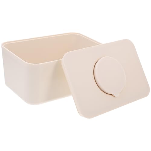 Boîte à lingettes de voiture et bureau en silicone beige pour un quotidien propre