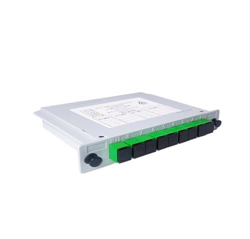 Séparateur de fibre optique 1x8 SC UPC en boîtier plastique pour réseau FTTH