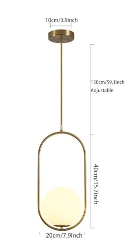Lampe suspendue rechargeable au design épuré pour salle à manger - 6