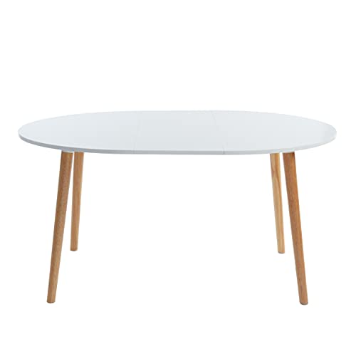 Miniatura 6 de Baïta - Mesa De Estar, Lacado Blanco, L120-160cm Oracle