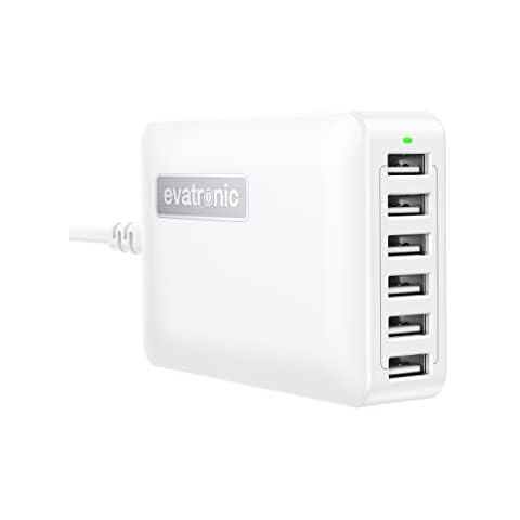 Cargador USB Evatronic 60W 6 puertos Cover