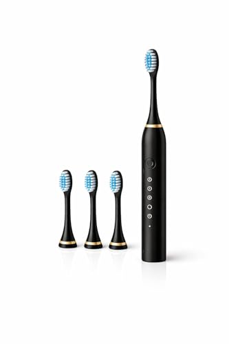 Image of Sonic Electric Toothbrushes USB Rechargeable Ultrasonic Tooth Brush with 4 Brush Heads 6 Cleaning Modes and Smart Timer IPX7 Waterproof Cleaning Toothbrushes for Adults and Kids
