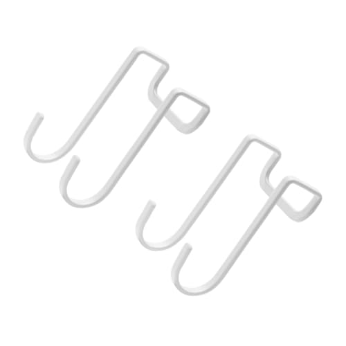 OFFSCH Juego 2 Ganchos de Acero Inoxidable de Color para Puerta, Doble Línea para Colgar Ropa y Bolsas, Colgadores Prácticos sin Perforaciones para Dormitorio, Cocina y Armario