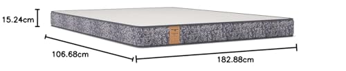 Image of Springwel Easy Truelove Pro 6 inch Pocket Spring Mattress | Medium Soft |Romance Mattress Ticking | Couple's Choice Small Single Size Mattress | Anti Skid Bottom Fabric (Size- 72x42x6 inches)