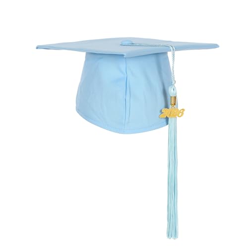 Image of Matte Kindergarten Preschool Graduation Gown and Cap Set with Year Tassel for Kids