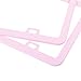 Fashion Super Slim Matte Cherry Blossom Pink License Plate Frames,Stainless Steel License Plate Holders,Weather Proof License Plate Cover for Women(2 Frames)
