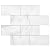 Avant Decor | Peel and Stick Backsplash Tiles for Kitchen and Bathroom | Thick PVC | 3D Gel Medium Subway Tiles | 5” x 5” | Sample Cut Tile