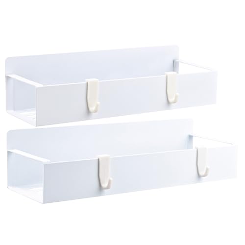 Bandeja magnética para tazas, solución de soporte para tazas de dos piezas, estante de almacenamiento que ahorra espacio, diseño minimalista de estante | tema de apartamento pequeño, función de fácil