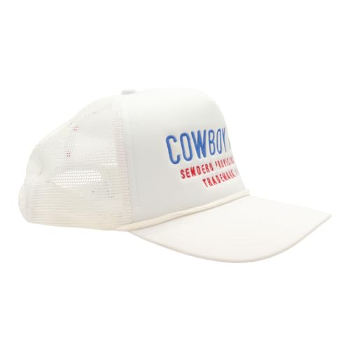 Image of Sendero Provisions Co. Cowboy Adjustable Snapback Foam Trucker Hat with Embroidered Design & Mesh Back for Breathability