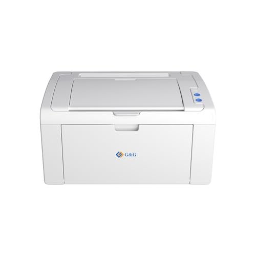 G&G P2022W Compact Monochrome Laser Printer, Wireless Networking, Home Office Use, Grey Printer with Mobile Printing