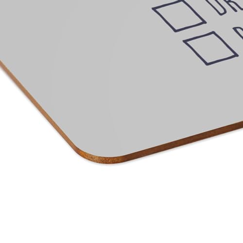 Napperons gris en liège pour protéger les tables des taches