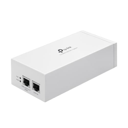 TP-Link TL-PI90X 802.3 bt/at/af 10G PoE Injector | Non-PoE to PoE Adapter | Supplies up to 90W (PoE++) | Plug & Play | Desktop/Wall-Mount | Distance Up to 328 ft. | UL Certified