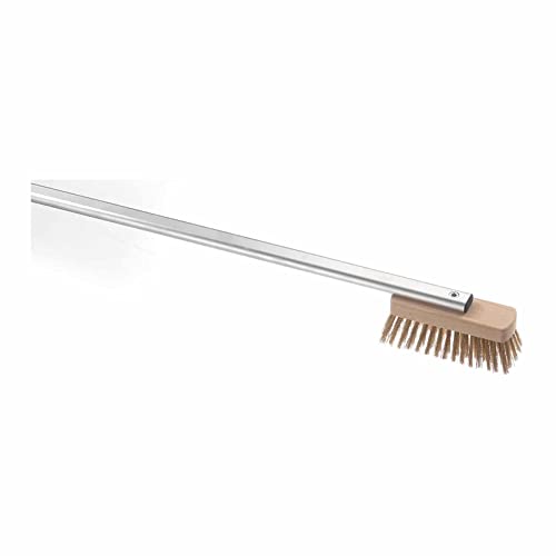 Gi.Metal Spazzola Setole In Ottone Linea Amica, Manico In Alluminio 120 Cm