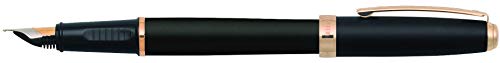 Image of Sheaffer Prelude Black Matte Fountain Pen with 22KT Gold-Plated Trim and Fine Nib