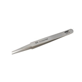 Cole-Parmer AO-07289-26 18049TT Titanium Precision Smooth Round-Tapered Tip 2A Tweezers, 4.75" L; 1/Pk