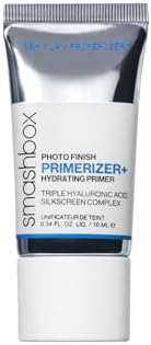 Smashbox Photo Finish Hydrating Face Primer | Triple Hyaluronic Acid and Niacinamide Makeup Primer for 72-Hour Hydration | Lightweight Silicone-Free Makeup Base for Dry Skin