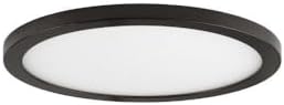 Maxim Lighting 58710WTBZ Wafer - 10W 1 LED Round Flush Mount-0.5 Inches Tall and 5.5 Inches Wide, Finish Color: Bronze