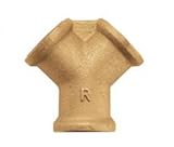 RIEGLER 112596-255.00 Verteiler, 2fach, R 1/8 AG, Abgänge 2 x G 1/8 IG, Messing vern, 1Stk