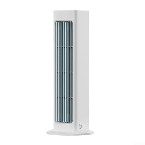 MeevrgR Ventilador de pared sin aspas – Ventilador de torre de flujo de aire de 230 mm, 3 velocidades, ajustable, seguro para niños y mascotas, alimentado por USB (5 V) (blanco)