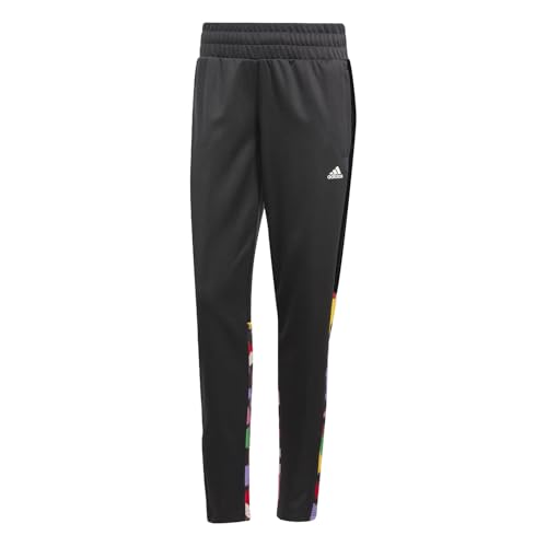 adidas Women's Love Unites Rich Mnisi Training Tiro Pants, Black/Better Scarlet/Vapour Pink, Medium