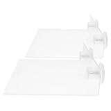 WEKAMOS 2pcs Strong Suction Bird Perch Platform for Parrots Window Perch Suction Cup Bird Shower Stand Height Adjustable