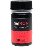 BN Iron Plus C: Australian-Made Premium Iron Bisglycinate &amp; Vitamin C Tablets - Gentle, Effective...