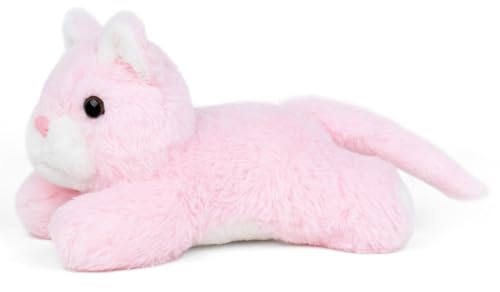 Image of Mirada Floppy Cat Soft Toy - Peach Plush Stuffed Animal for Kids & Girls - Adorable Gift - 21cm