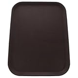 FONDOTIN 大容量プラスチック製屋外用シューズトレイ 滑り止め付き多機能収納プレート 玄関用靴置き場 ペット用給餌マット対応 ブラック