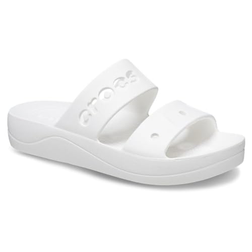 Crocs Femme Baya Platform Sandal Sandales, White, 39/40 EU