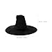 LOGOFUN 2PCS Korean Traditional Flat Top Hat with Beaded Chain for Cosplay Party Stage Performance Costume Accessories - Black