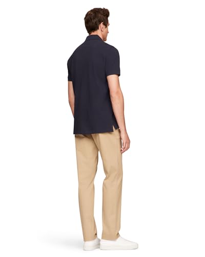 Image of Tommy Hilfiger Men's Short Sleeve Polo Shirts in Regular Fit With Stretch and Organic Pique Cotton