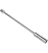 PLAYOCCAR 14mm Bougie Socket, 3/8 "Magnetisch 360 ° Swivel Driver Set, 12-punts Wobble Dunne Muur...