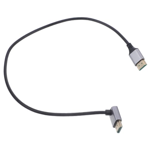 WHAMVOX Angled Video Cable for Monitor and Tv Flexible Connector for Seamless Home Theater Setup Male to Male Adapter
