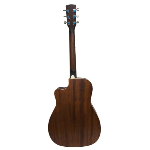 Cort Af500C Standard Series Open Pore Cutaway Acoustic Guitar With Bajaao Gig-Bag, Strap, Polishing Cloth & E-Book - Mahogany