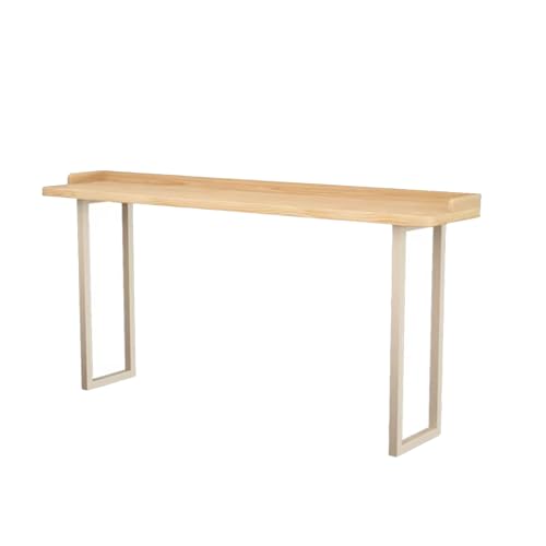 Mesa alta – Mesa de comedor de altura de barra con patas resistentes para cocina, cafetería, espacio pequeño, entrada, sala de estar, 140 cm