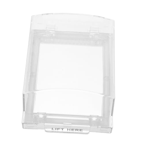 Kisangel Protezione Pulsante Antincendio Trasparente in Plastica Copertura Manuale Pulsante Allarme Custodia Protettiva per Call Point Emergenza Installazione Rapida Senza Attrezzi per