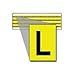Brady 1500-L, 94721 15 Series Indoor/Outdoor Numbers & Letter, (Pack of 50 Cards)