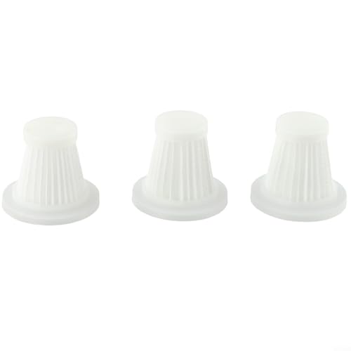 Washable & Reusable Filters for Cordless Mini Car Vacuum Cleaners, Upright Filter Element Handheld Vacuums Replacement(3 PACK)