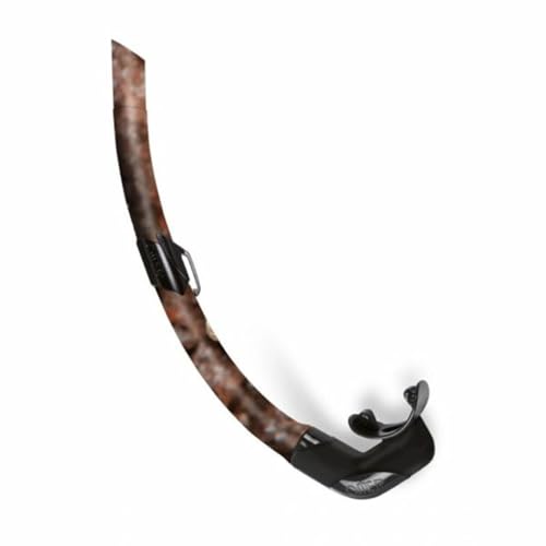 Omer Tube de plongée Zoom Camo Noir tuba ergonomique anti reflets pour chasseur