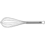 WMF Profi Plus Whisk Set of 3, Stainless Steel 18/10, Teardrop Shaped, Dishwasher Safe, 30cm - Image 3