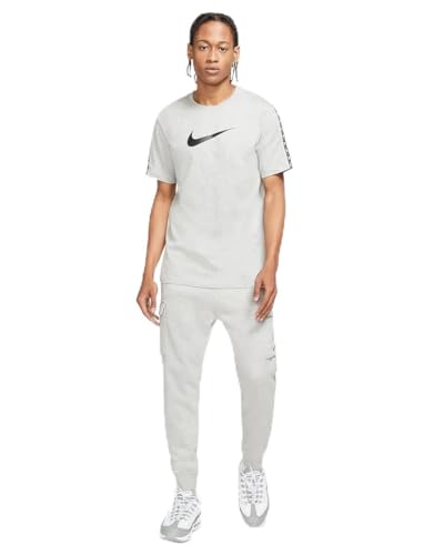 Nike DM4685 M NSW REPEAT SS TEE T-shirt mens dk grey heather/black M