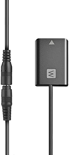 Gonine AC-PW20 zasilacz NP-FW50 Dummy akumulator Kit do Sony Alpha ZV-E10 A7 A7R A7S A7II A7RII A7RII A7SII A6500 A6400 A6300 A6100 A6000 A5100 A5000 RX10 II IV IV NEX-3 NEX-5 NEX-7